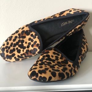 Nine West leopard / cheetah loafers